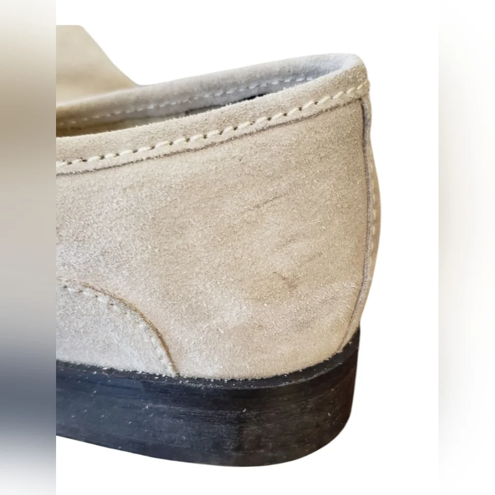 Free People Brady Suede Leather  Women's Loafer in Taupe Size 40